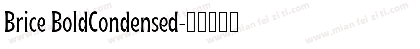 Brice BoldCondensed字体转换